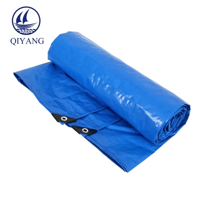 Awnings And Tarpaulins Blue Waterproof Flatbed Tarp