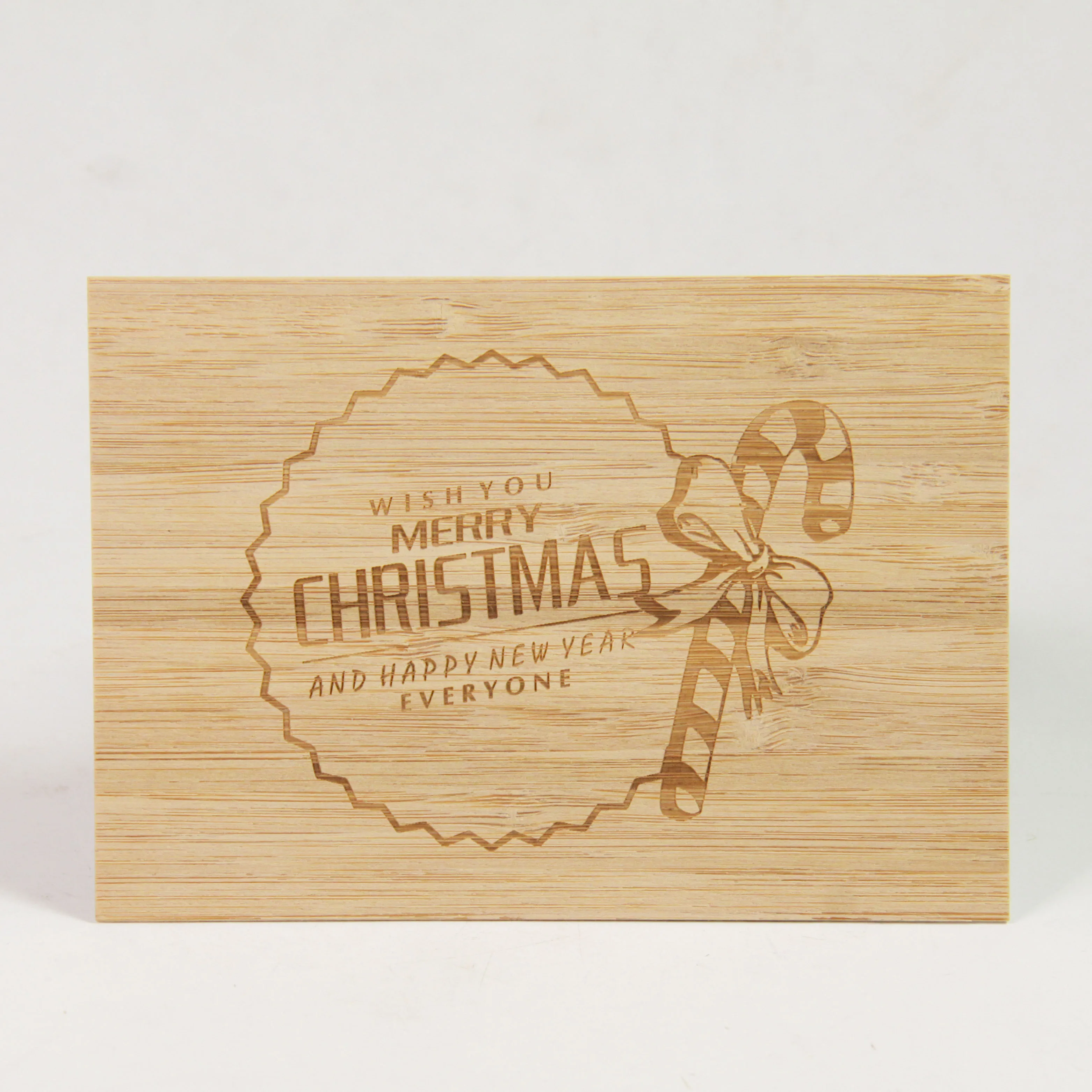 Bamboo Wood Cards for Promotional Party Supplies-Elegant Postcards