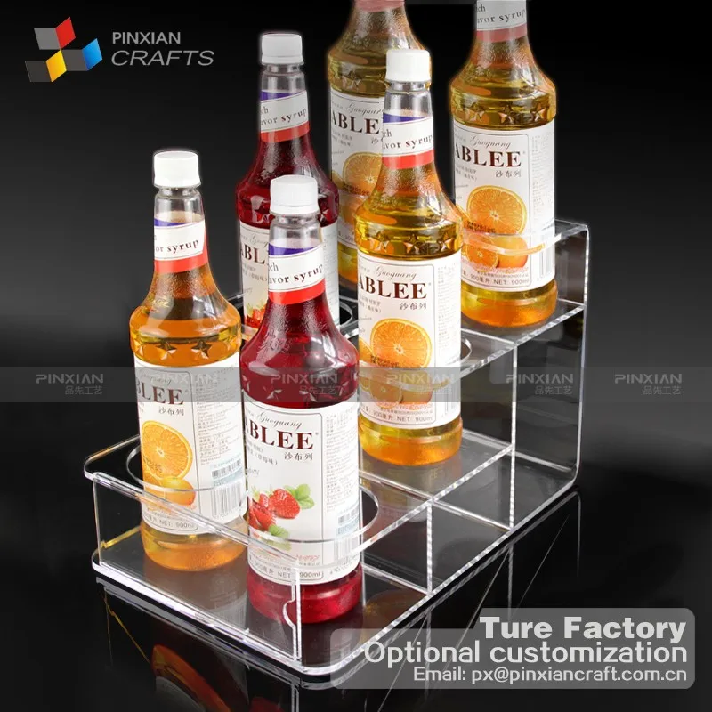 Factory custom-made clear Acrylic Cup Stand Beer Mug Holder Acrylic Wine Rack