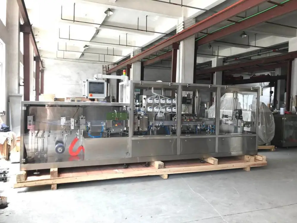 Best quality 10 heads oral liquid  plastic ampoule filling and sealing machine in 1-100ml