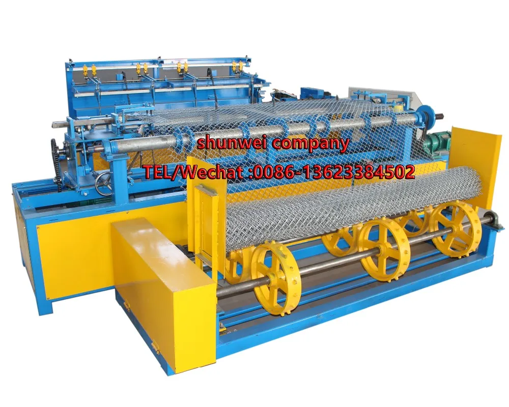 High quality single wire chain link fence making machine