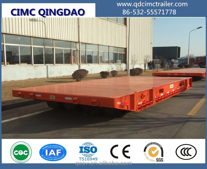 100ton CIMC brand Ro-Ro trailer mafi roll semi trailer