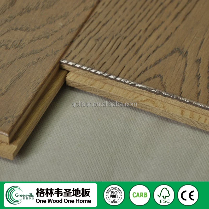 Competitive Price Stained Brushed Matte solid oak wood flooring