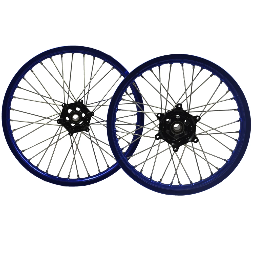 Полный набор ободов для колес 21/19 дюймов для YZ YZF 125 250 BLUE 2001-2016
