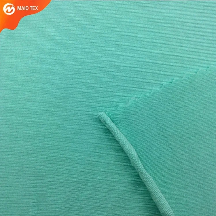 
manufacturer knitted stretch 94%polyester 6%spandex elastane single jersey dty fabric for apparel 