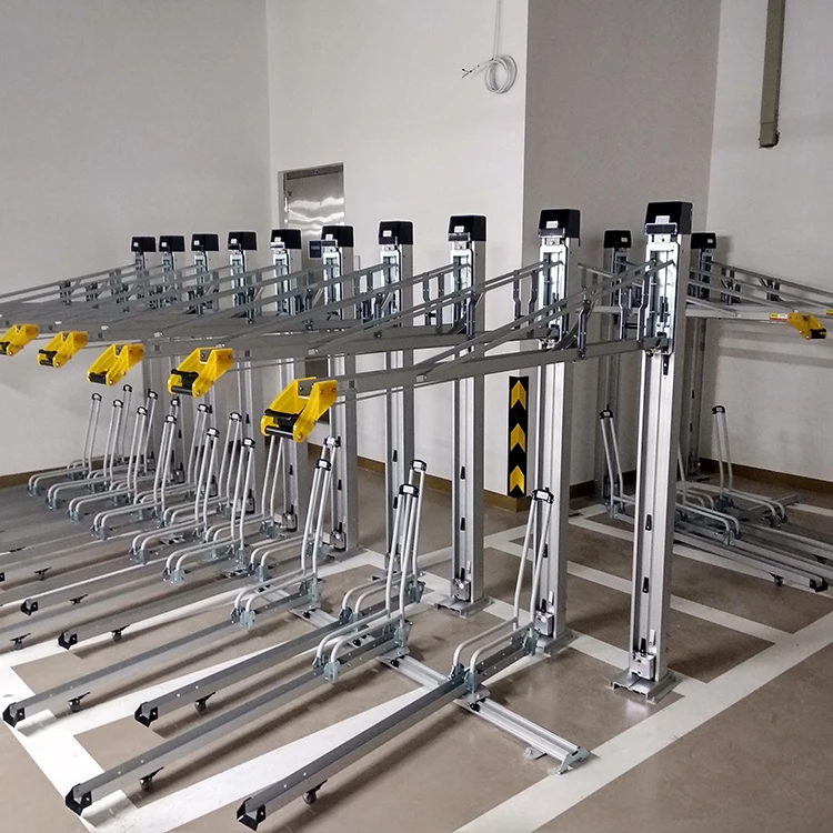 
Portable Double Deck Bike Stands For Parking Lot 