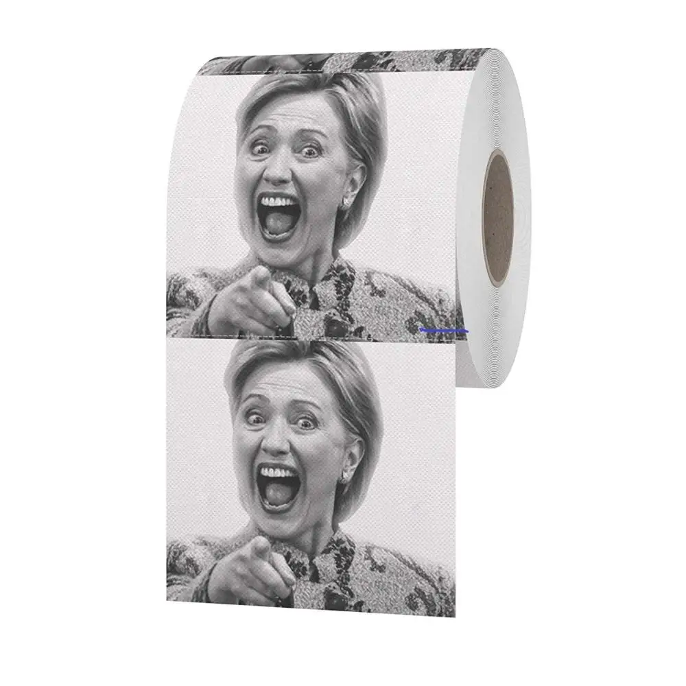Funny Novelty  Toilet Paper Roll Gag Printed on every sheet 10*10cm 2ply 250sheets Gift Prank Joke  Toilet roll Paper 100packs