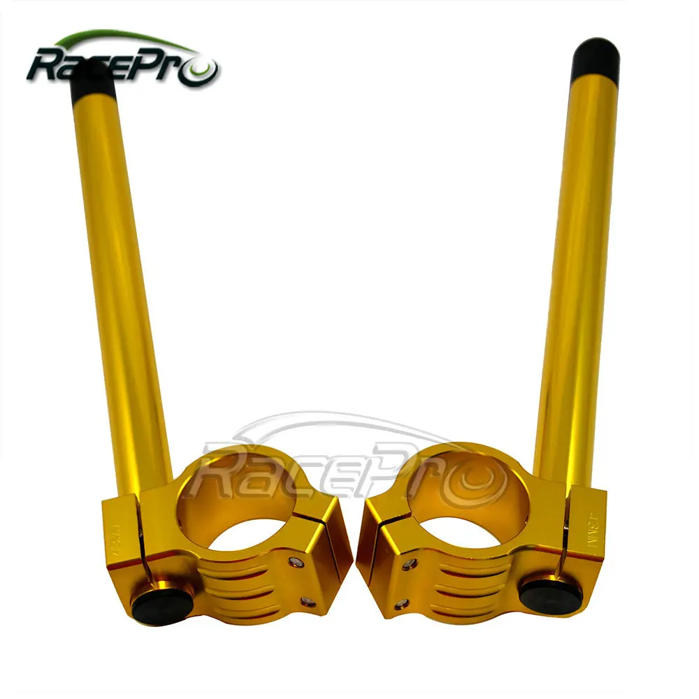 43mm Top Quality Billet Cnc Machined universal Motorcycle Clip-on Handlebars For Honda VFR800 VTEC