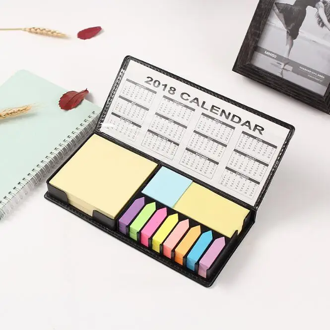 Progress Sticky Note and Page Marker Box Set - Inspirational Holder and Organizer of Self Stick Note Cards