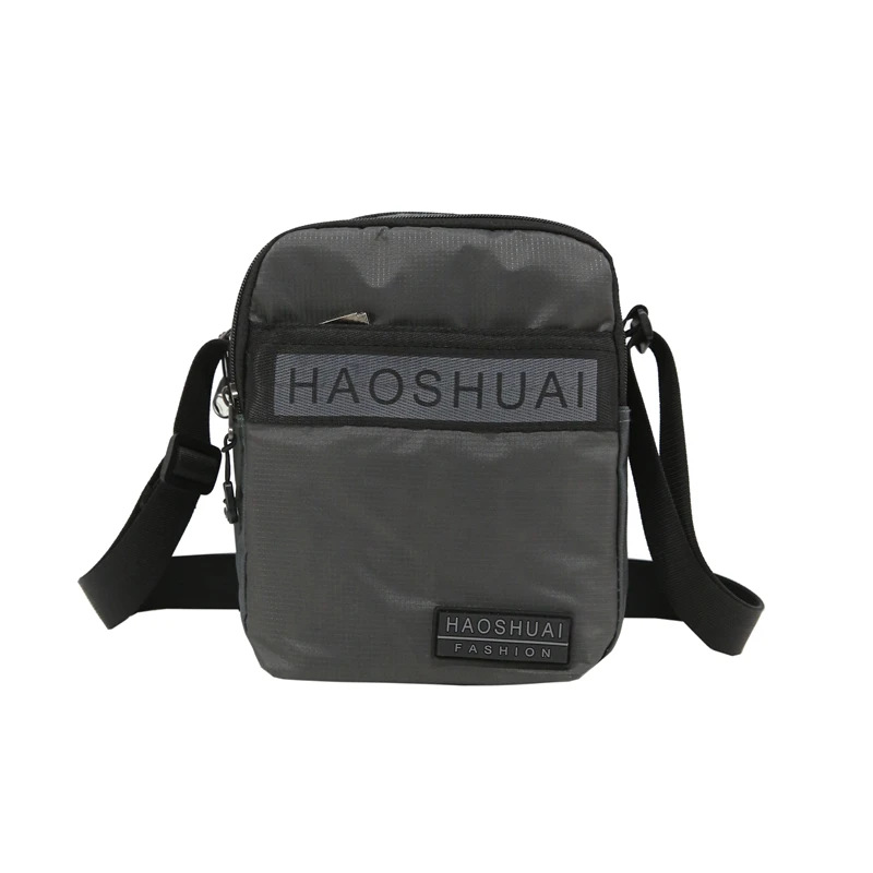 
Custom New Model Plain Color Waterproof Nylon Casual Sling Waist Bag Men Shoulder Crossbody Bag 