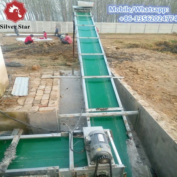 Battery layer chicken cage design automatic manure cleaning system