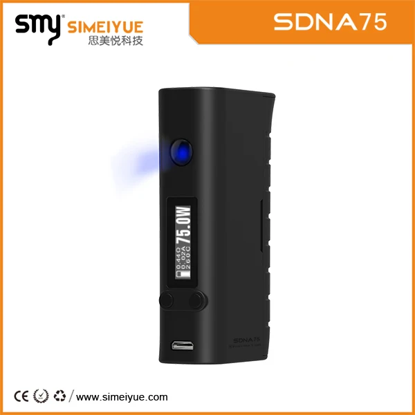 Высочайшее качество DNA75w чип SDNA 75 Вт окно мод Smy новый дизайн Evolv ДНК чип SNDA 75 мод с дешевым цена