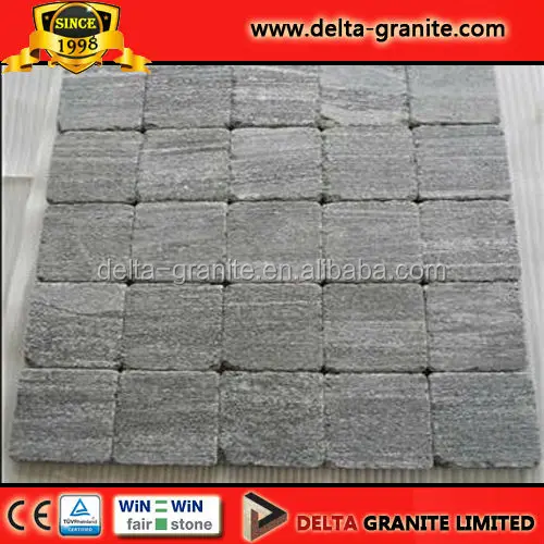 Black natural cube stone for roadway