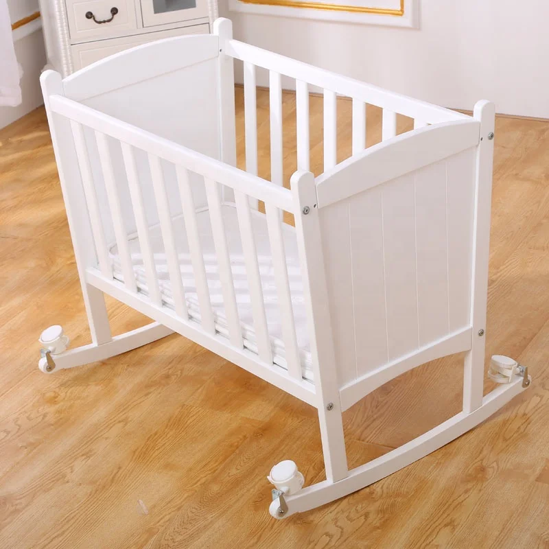 factory price wooden baby swing bed cradle for sale
