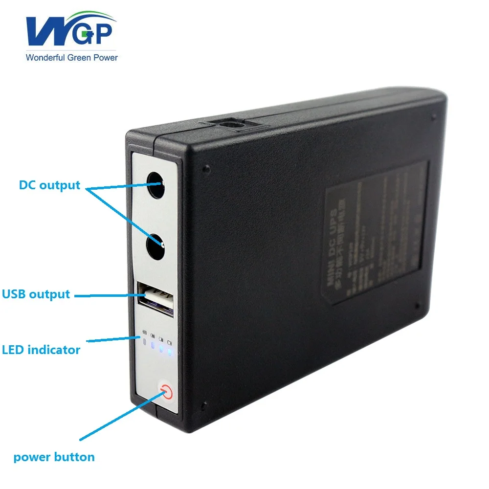 
2020 portable mini ups power bank 5V 12V 1A backup battery 4400mAh ups powerbank for mobile and router 
