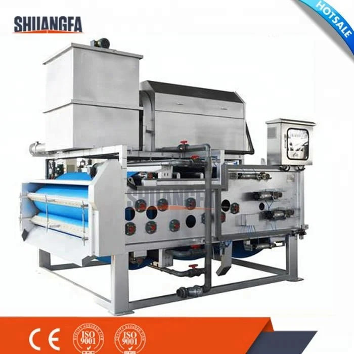 Sludge Dewatering Belt Filter Press Machine With 24 Hours Continuous Working
