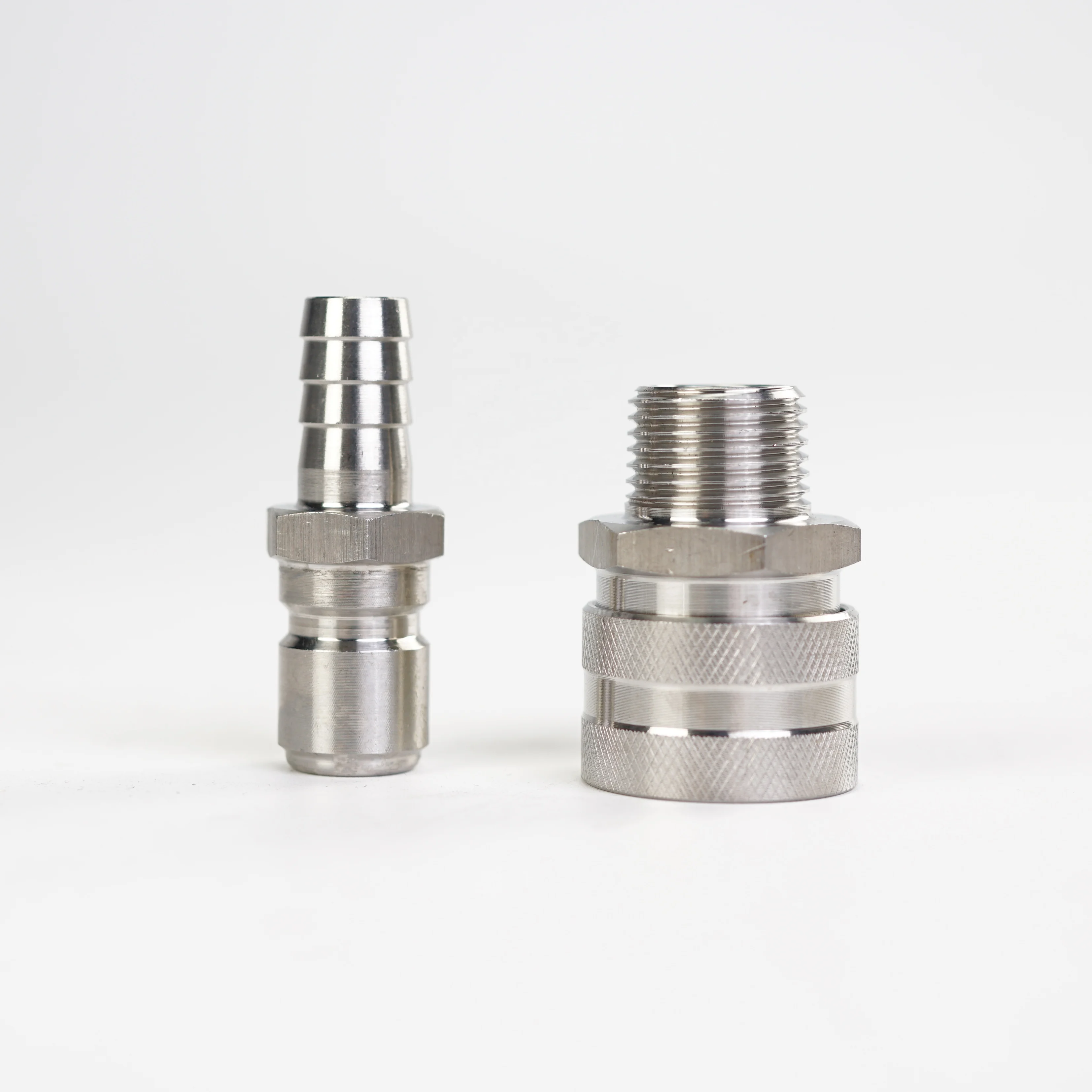 Быстроразъемный штуцер из нержавеющей стали 304 с набором MPT. Домашняя Пивоваренная смесь Tun. (Штуцер мама/MPT папа)