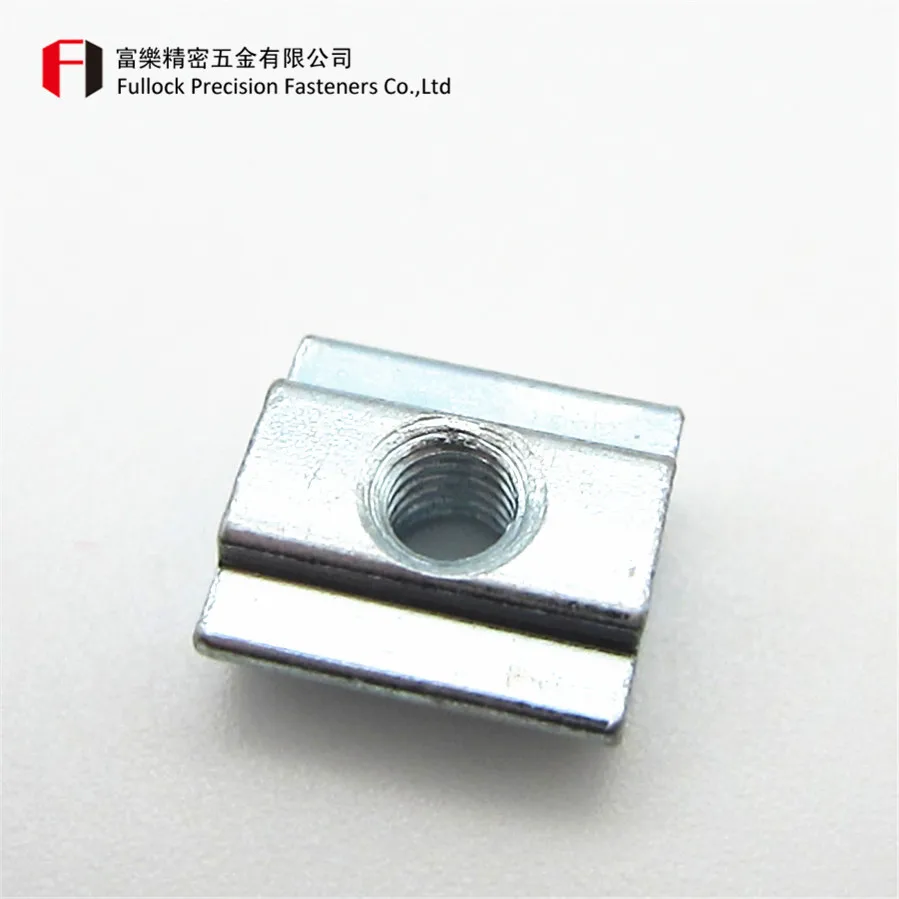 Aluminum profiles accessories hardware roll-in t slot nut sliding nut