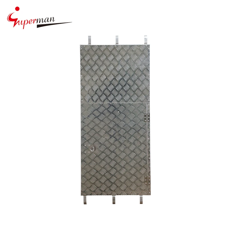 Scaffold boards plastic galvanized steel deck railing steel planks with hook