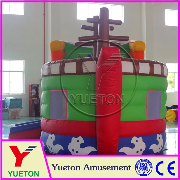 Zhengzhou Yueton Family Use Inflatable Floating Pirate Ship Bounce For Children