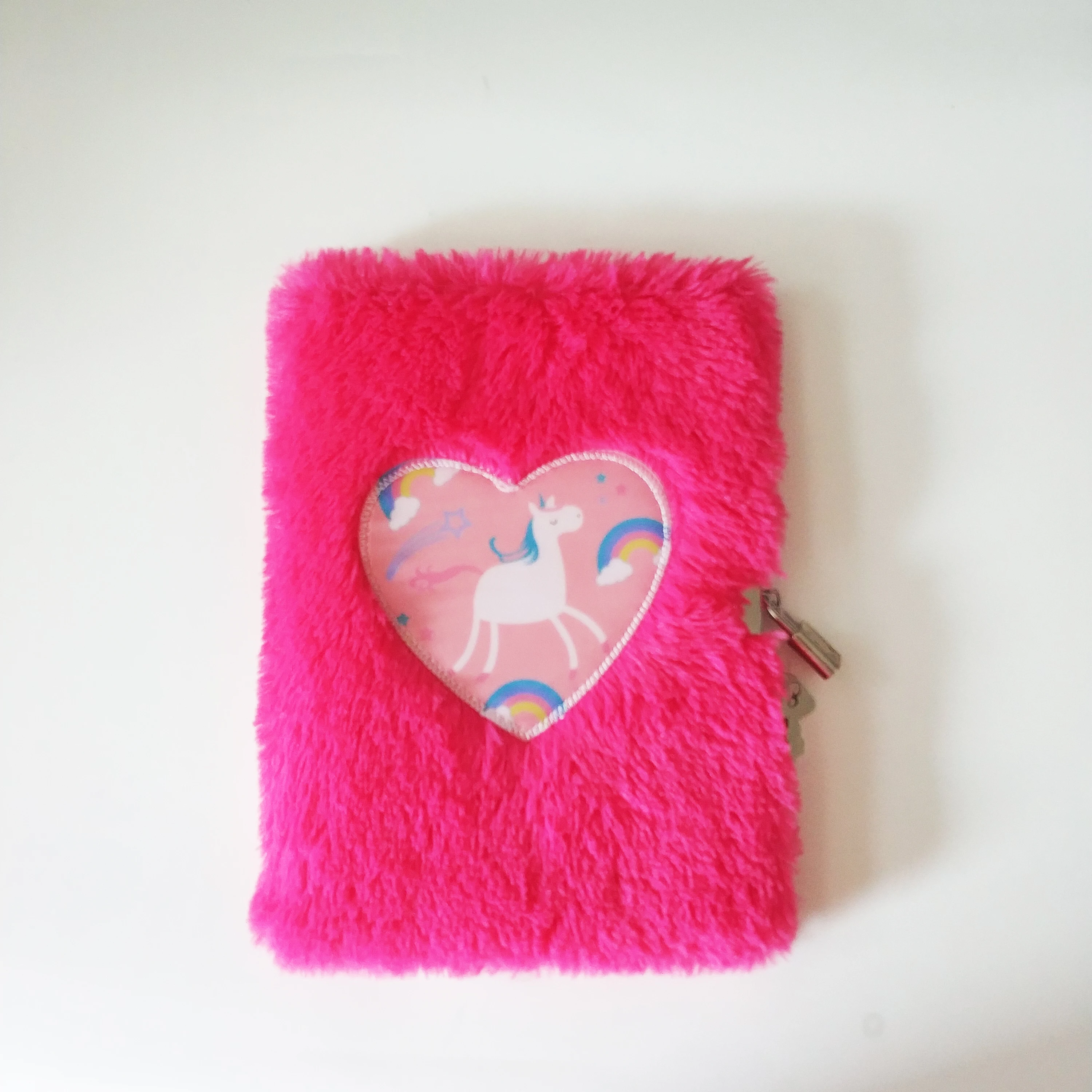 New design kids popular cartoon  Fluffy  hardcover notebook with lock