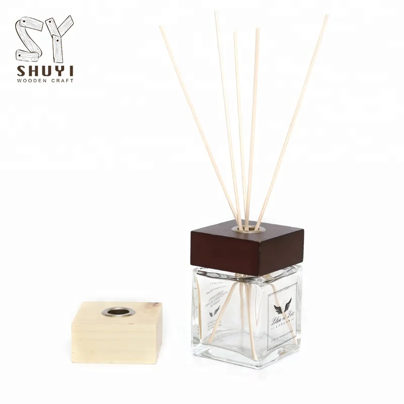 Air Fragrance Essential Oil Diffuser Wooden Perfume Cap