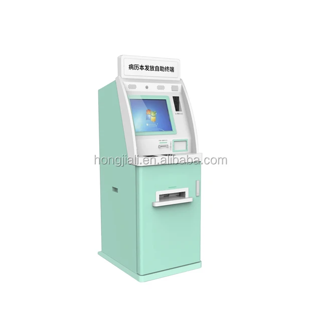 17 дюймов сенсорный экран ATM с отделениями для денег и монет