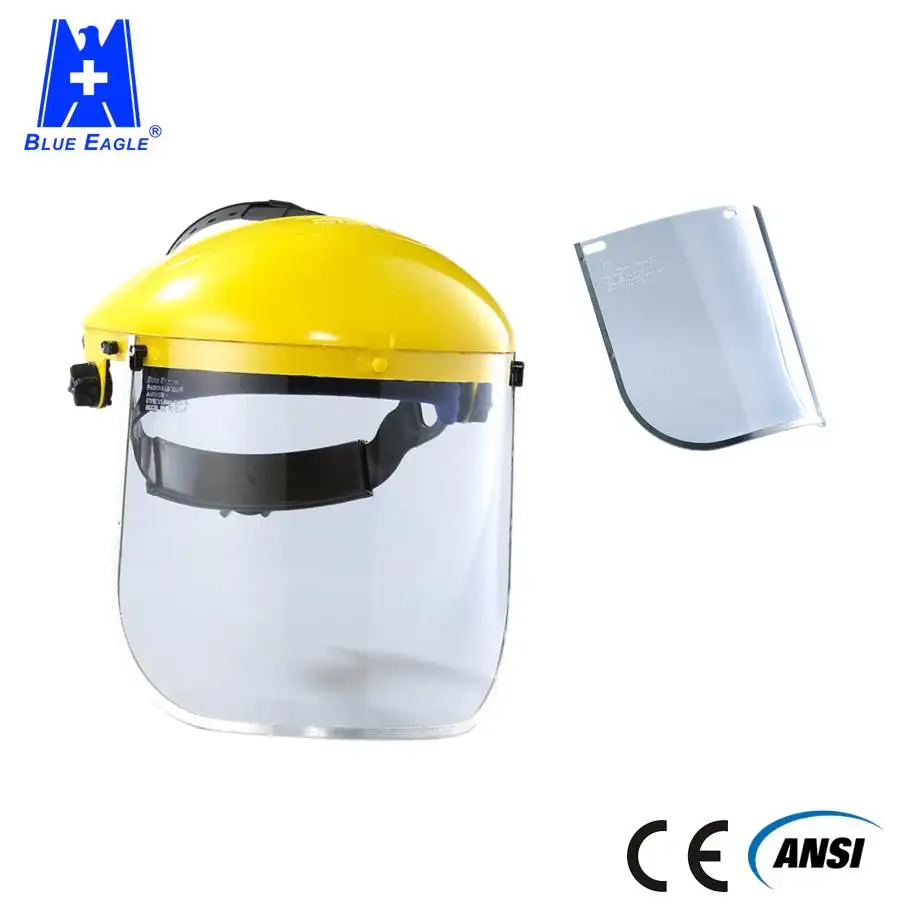 Taiwan Manufacturer EN166 ANSI Z87.1 Safety Eye Protection Anti-fog Face Shield Mask