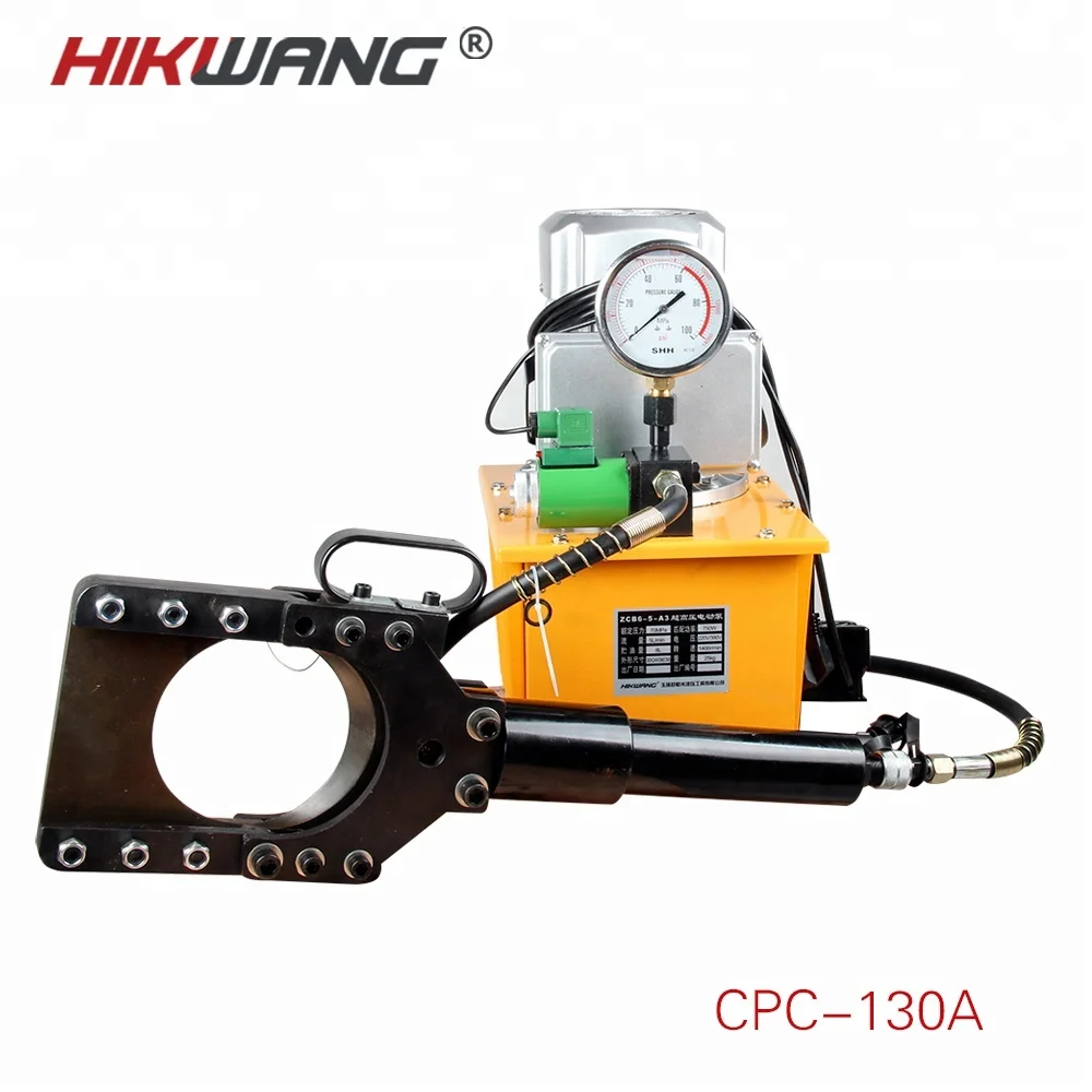 
cpc-100b hydraulic cable cutter cutting head with hand hydraulic pump 