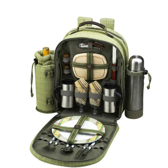 
Camping Outdoor Folding Portable Meal 4 Person Table Ice Cooler Picnic Backpack 