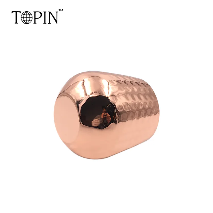 High Quality Stainless steel Hammered mule mug wine glass Rose Gold Plated