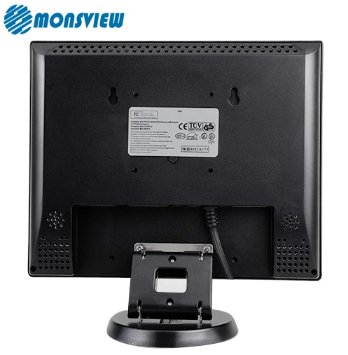 OEM ODM Desktop Square Scree LCD Monitor 12 Inch Industrial 1024*768 Square Display Monitor with VGA HDMIed AV BNC USB 12V DC