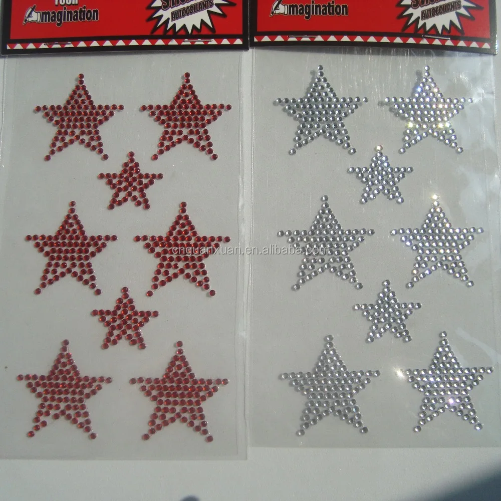 
mobile phone decoration twinkles crystal star sticker 