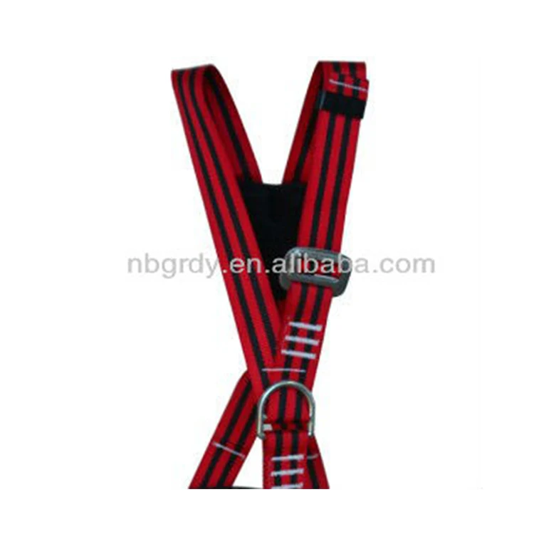 
double lanyard 3-point safety harness/full body safety harness with d-ring 