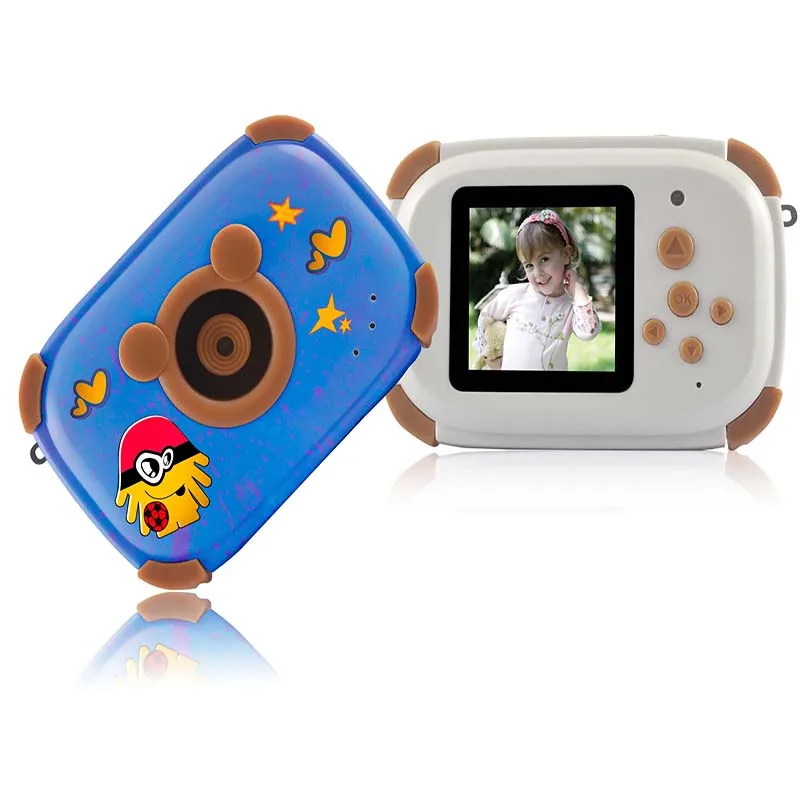 Мода формы медведя Симпатичные 1.44 дюймов TFT LCD 0.3 мегапикселей Мини цифровой камеры