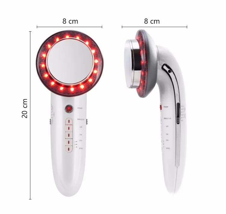 
6 In 1 EMS Ultrasonic LED Facial Body Beauty Machine Therapy Anti Cellulite Massager 