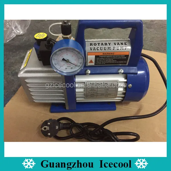 VP135(VP2) 1/3HP вакуумный насос с соленоидным клапаном и вакуумным измерителем для защиты окружающей среды хладагент R410/R407