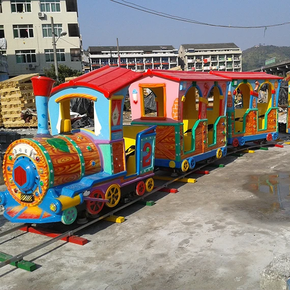 Outdoor playground equipment mini track kids train electric train set for adults train electric