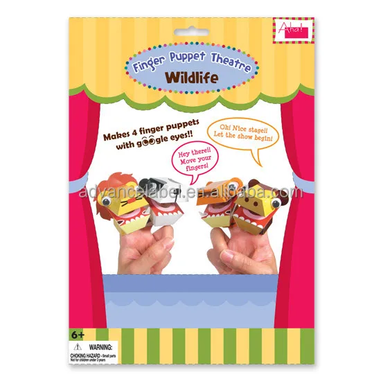 Набор бумажных пальчиковых кукол OEM ODM для творчества, обучающая игрушка для дошкольников, обучающий инструмент, ролевая игра