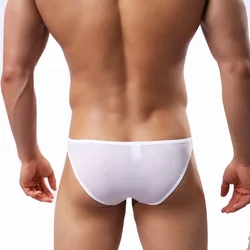 Хит продаж, прозрачные сексуальные шелковые мужские трусы, прозрачное мужское сексуальное нижнее белье