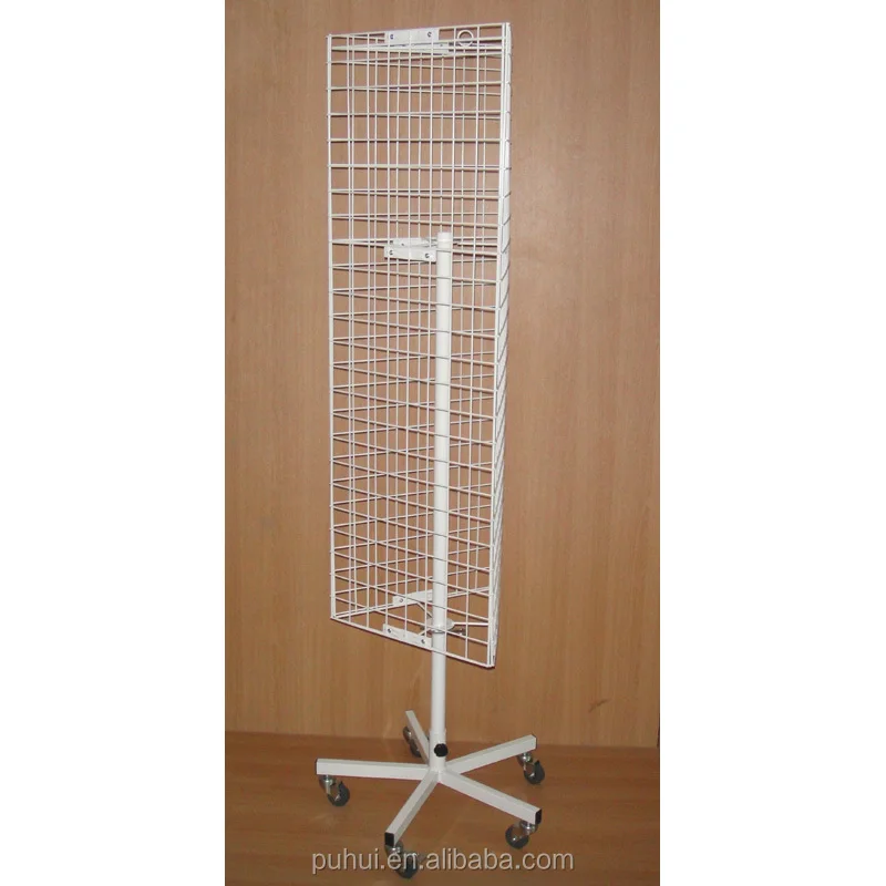 Jewelry Display Metal Wire Custom Made Retail Shop Table Stand Steel Grid Wire Metal Expositor