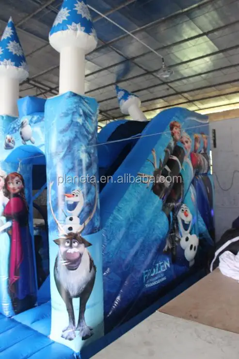 Factory directly 0.55mm PVC princess inflatable castle with slide/kids bouncer