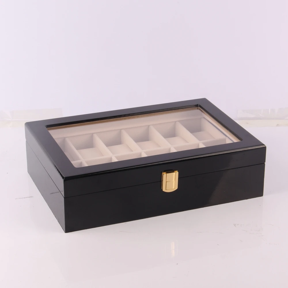 
High Quality Handcrafted Luxury Watch Box High Quality Black Watch Box 