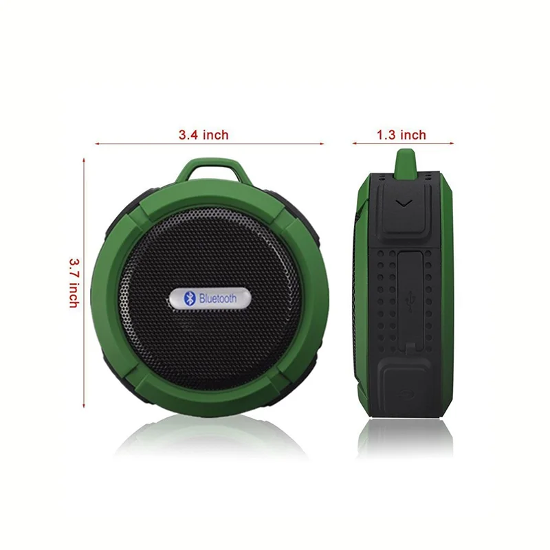 New Product 2018 Portable Wireless stereo 4.0 Waterproof Outdoor & Shower bluetooth Speaker with 5W Speaker Suction C6
