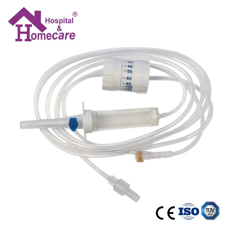 Medical sterile disposable iv infusion set with flow regulator