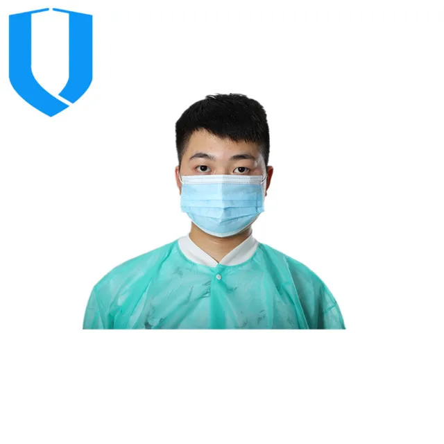 
Darl blue disposable medical SBPP visitor coat 