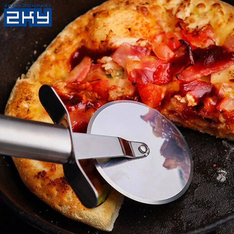 Кухонный инструмент, Круглый двойной ролик из нержавеющей стали, нож для пиццы, резак, кондитерские изделия, тесто-макарон