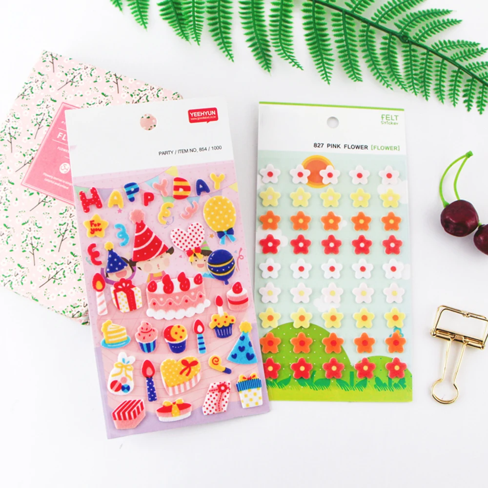 Funny Small Plush Popular Mobile Phone Led Flash Sticker