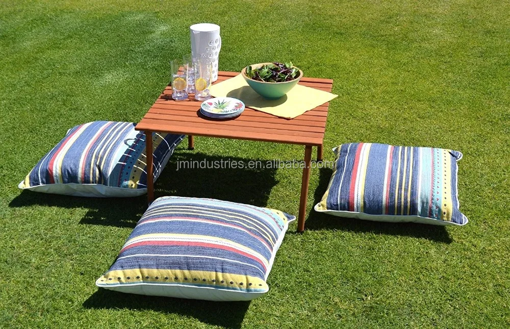 Low Wood Roll-up Picnic Table With Carrying Bag