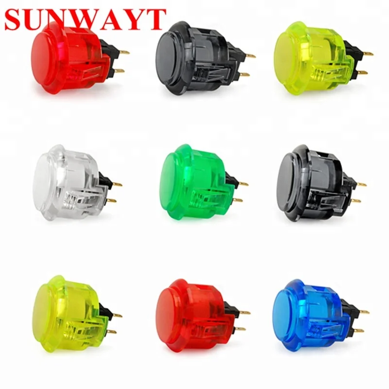 Arcade Video Game Machine Transparent Japanese original Sanwa OBSC-30/24 clear Push Button for sale